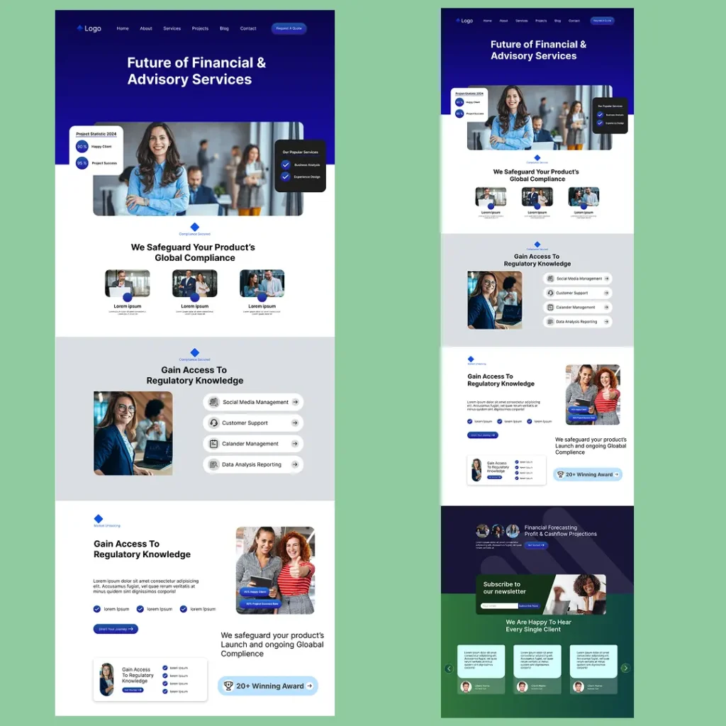 Business Consulting Website image